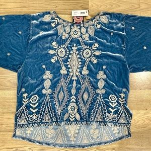 Johnny Was Liona Velvet Blouse